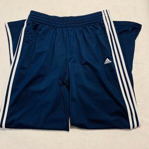 Adidas Three-Stripe Track Pants, Size Large
